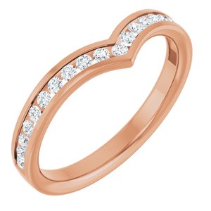 New Trends - Dorota - 14K Rose Gold 1/4 CTW Lab Grown Diamond Band