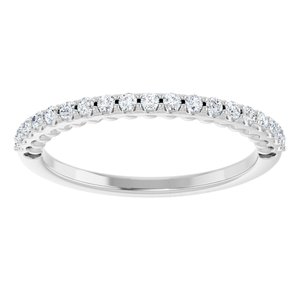 Pave - Indie - Platinum 1/5 CTW Natural Diamond Band