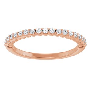 Pave - Indie - 14K Rose Gold 1/5 CTW Natural Diamond Band