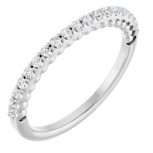 Pave - Indie - Platinum 1/5 CTW Natural Diamond Band