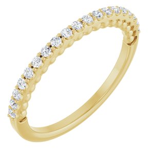 Pave - Indie - 14K Yellow Gold 1/5 CTW Natural Diamond Band