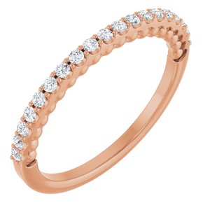 Pave - Indie - 14K Rose Gold 1/5 CTW Natural Diamond Band
