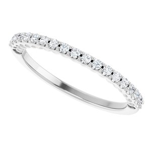Pave - Indie - Platinum 1/5 CTW Natural Diamond Band