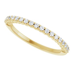 Pave - Indie - 14K Yellow Gold 1/5 CTW Natural Diamond Band