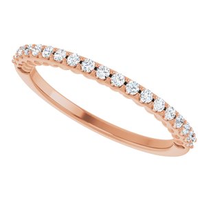 Pave - Indie - 14K Rose Gold 1/5 CTW Natural Diamond Band