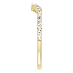 14K Yellow 1/5 CTW Natural Diamond Band