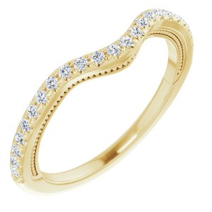 14K Yellow 1/5 CTW Natural Diamond Band