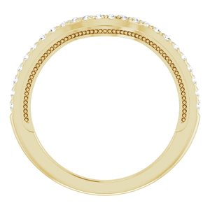 14K Yellow 1/5 CTW Natural Diamond Band