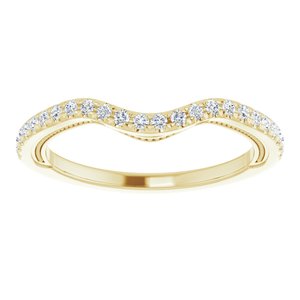 14K Yellow 1/5 CTW Natural Diamond Band
