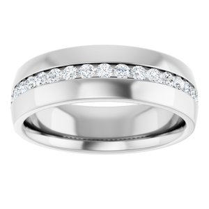 Diamond - Mia - Platinum 3/8 CTW Natural Diamond Band