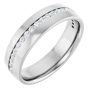 Diamond - Mia - 14K White Gold 3/8 CTW Natural Diamond Band