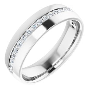 Diamond - Mia - Platinum 3/8 CTW Lab-Grown Diamond Band