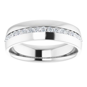 Diamond - Mia - Platinum 3/8 CTW Lab-Grown Diamond Band