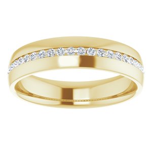 Diamond - Mia - 14K Yellow Gold 3/8 CTW Natural Diamond Band