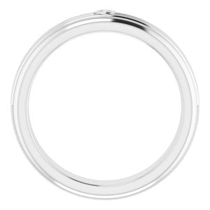 Unique - Sebastian - Platinum .025 CTW Natural Diamond Mens Band