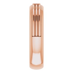 Unique - Sebastian - 14K Rose Gold .025 CTW Natural Diamond Mens Band