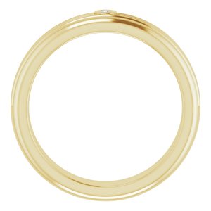 Unique - Sebastian - 14K Yellow Gold .025 CTW Natural Diamond Mens Band