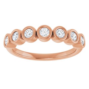 14K Rose Gold - Winona - 3/8 CTW Lab-Grown Diamond  Anniversary Band