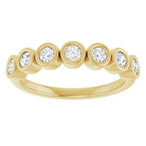 14K Yellow Gold - Winona - 3/8 CTW Natural Diamond Anniversary Band