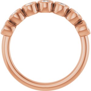 14K Rose Gold - Winona - 3/8 CTW Lab-Grown Diamond  Anniversary Band