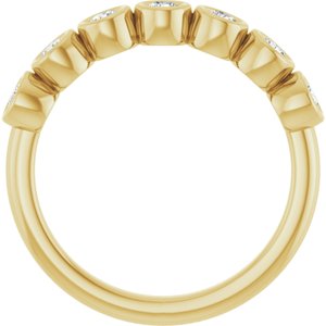14K Yellow Gold - Winona - 3/8 CTW Natural Diamond Anniversary Band