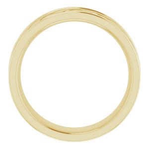Classic - David - 14K Yellow Gold 6 mm Woven-Design Band   Size 7