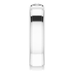 Diamond - Harper - Platinum 1/10 CTW Natural Diamond Band