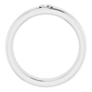 Diamond - Harper - Platinum 1/10 CTW Natural Diamond Band