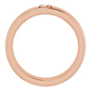 Diamond - Harper - 14K Rose Gold 1/10 CTW Natural Diamond Band