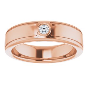 Diamond - Harper - 14K Rose Gold 1/10 CTW Natural Diamond Band