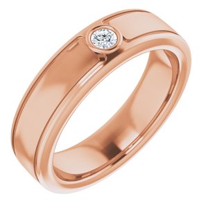 Diamond - Harper - 14K Rose Gold 1/10 CTW Natural Diamond Band