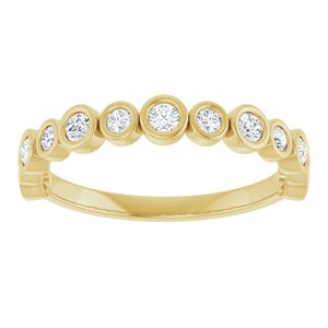 Bezel - Ocean - 14K Yellow Gold 1/3 CTW Lab-Grown Diamond  Anniversary Band