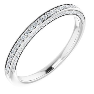 Pave - Tinsley - Platinum 1/4 CTW Diamond Band