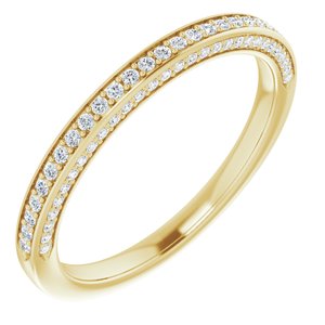 Pave - Tinsley - 14K Yellow Gold 1/4 CTW Diamond Band