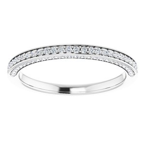 Pave - Tinsley - Platinum 1/4 CTW Diamond Band