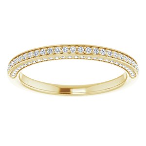 Pave - Tinsley - 14K Yellow Gold 1/4 CTW Diamond Band
