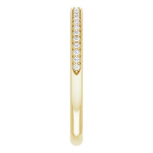 Pave - Tinsley - 14K Yellow Gold 1/4 CTW Diamond Band