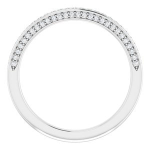 Pave - Tinsley - Platinum 1/4 CTW Diamond Band
