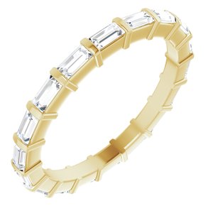 New Trends - Pilar - 14K Yellow Gold 3/4 CTW Lab-Grown Diamond  Eternity Band