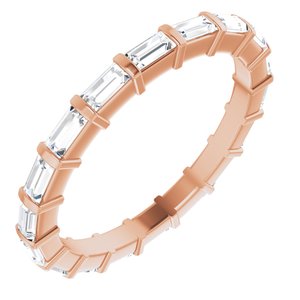New Trends - Pilar - 14K Rose Gold 3/4 CTW Lab-Grown Diamond  Eternity Band