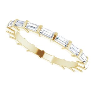 New Trends - Pilar - 14K Yellow Gold 3/4 CTW Lab-Grown Diamond  Eternity Band
