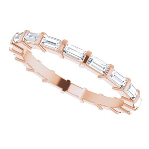 New Trends - Pilar - 14K Rose Gold 3/4 CTW Lab-Grown Diamond  Eternity Band