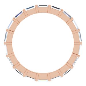 New Trends - Pilar - 14K Rose Gold 3/4 CTW Lab-Grown Diamond  Eternity Band