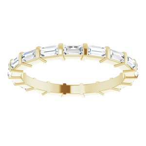 New Trends - Pilar - 14K Yellow Gold 3/4 CTW Lab-Grown Diamond  Eternity Band