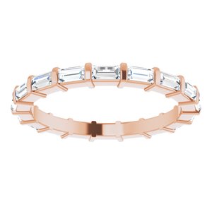 New Trends - Pilar - 14K Rose Gold 3/4 CTW Lab-Grown Diamond  Eternity Band