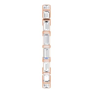 New Trends - Pilar - 14K Rose Gold 3/4 CTW Lab-Grown Diamond  Eternity Band