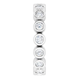 Bezel - Ava - Platinum 1/2 CTW Lab-Grown Diamond  Eternity Band Size 7