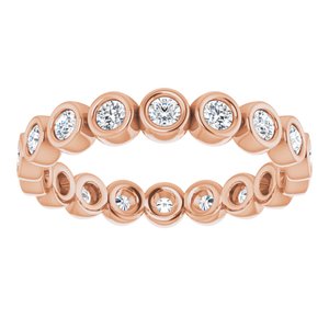 Bezel - Ava - 14K Rose Gold 1/2 CTW Lab-Grown Diamond  Eternity Band Size 7