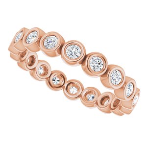 Bezel - Ava - 14K Rose Gold 1/2 CTW Lab-Grown Diamond  Eternity Band Size 7