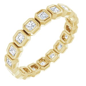 Bezel - Ava - 14K Yellow Gold 9/10 CTW Natural Diamond Eternity Band Size 7